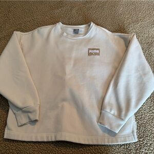 Puma Cream Ribbed Sweatshirt
